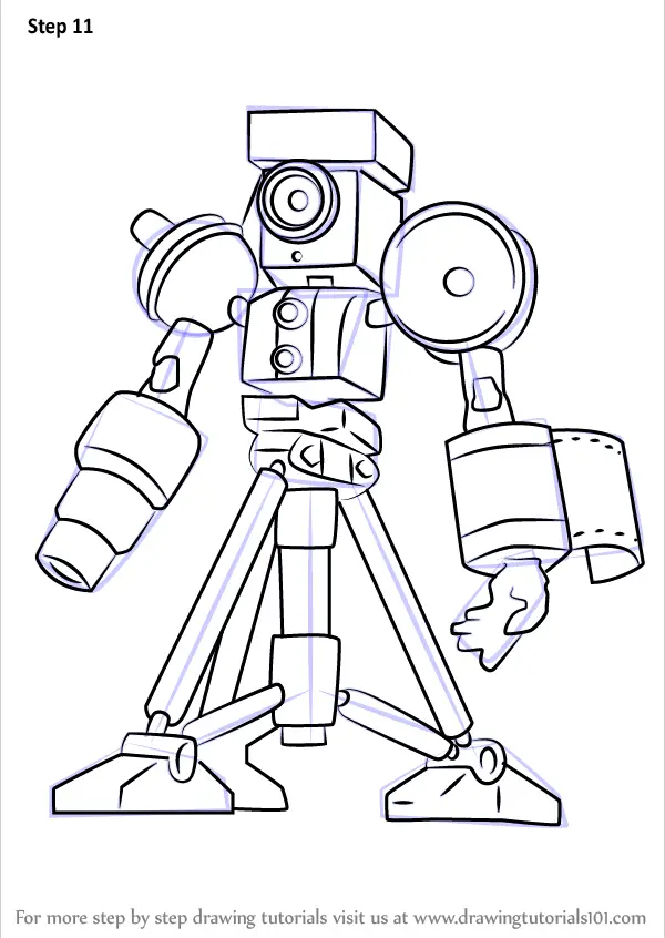 How to Draw Fotoshoot from Medabots (Medabots) Step by Step ...