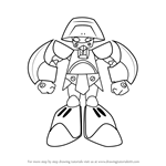 How to Draw Kintaro from Medabots