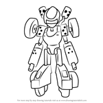 How to Draw Landmotor from Medabots