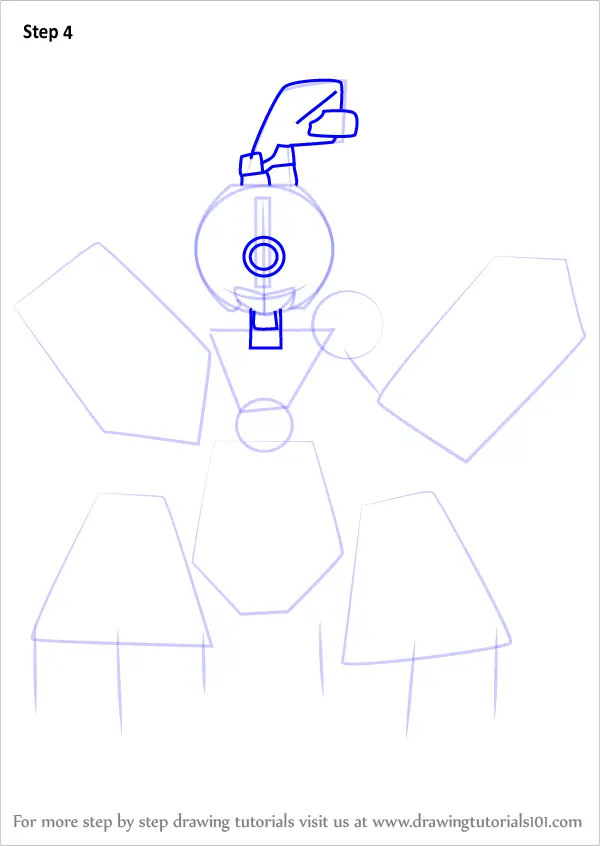 How to Draw Poison Copy from Medabots (Medabots) Step by Step ...