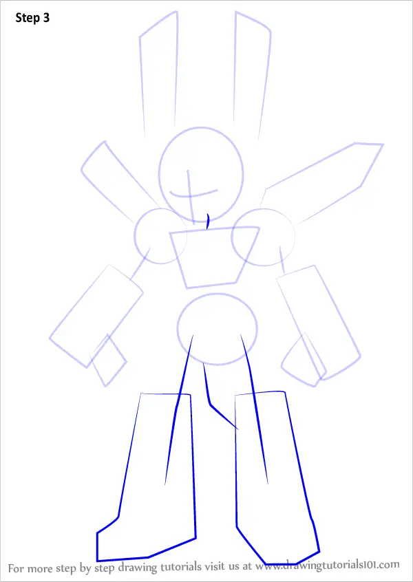 How to Draw Roks from Medabots (Medabots) Step by Step ...