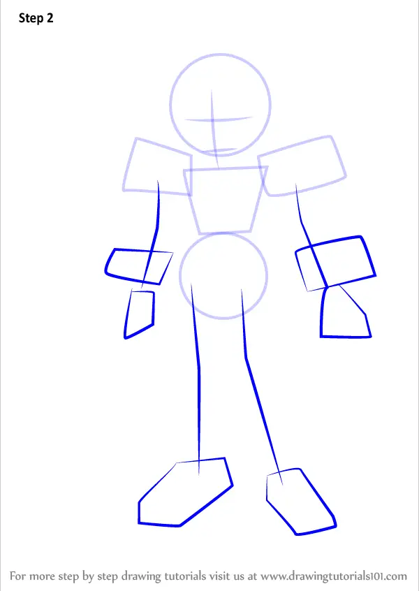 Step by Step How to Draw Sailormate from Medabots : DrawingTutorials101.com