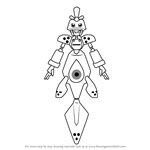 How to Draw Saldron from Medabots