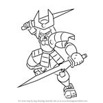 How to Draw Samurai from Medabots