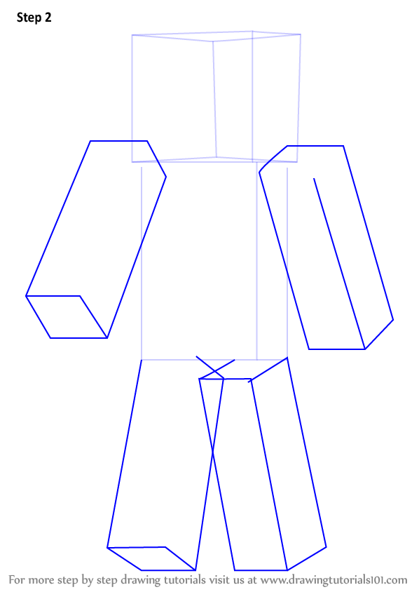 Learn How to Draw Magnus from Minecraft (Minecraft) Step 