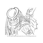 How to Draw Predator from Mortal Kombat X