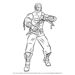 How to Draw Kano from Mortal Kombat