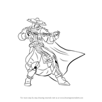How to Draw Raiden from Mortal Kombat