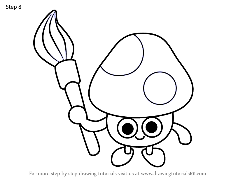 How to Draw Art Lee from Moshi Monsters (Moshi Monsters) Step by Step ...