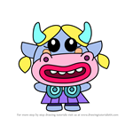 How to Draw Betty from Moshi Monsters