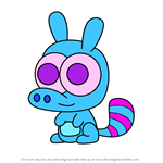 How to Draw Bonkers from Moshi Monsters