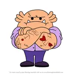How to Draw Bubba the Bouncer from Moshi Monsters
