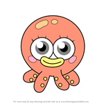 How to Draw Bubbly from Moshi Monsters