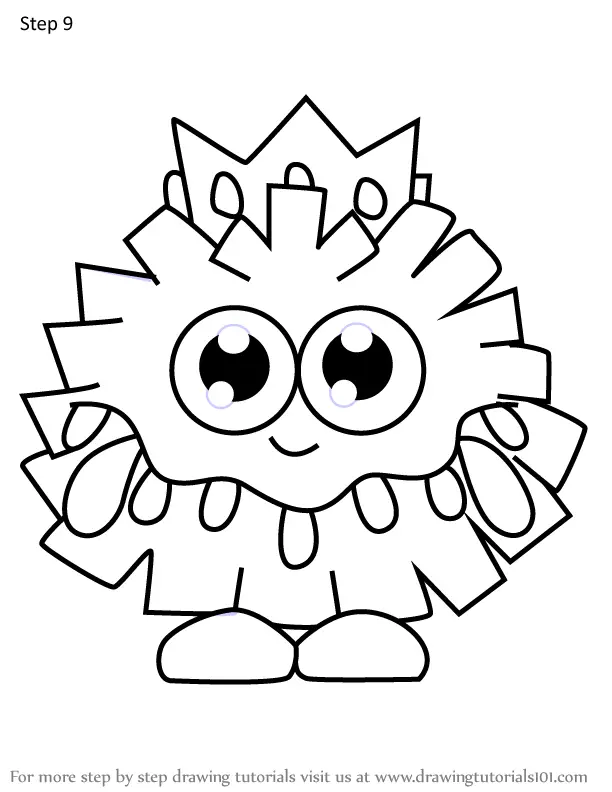 How to Draw Dazzle from Moshi Monsters (Moshi Monsters) Step by Step ...