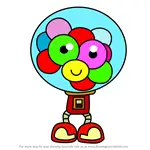 How to Draw Gumdrop from Moshi Monsters