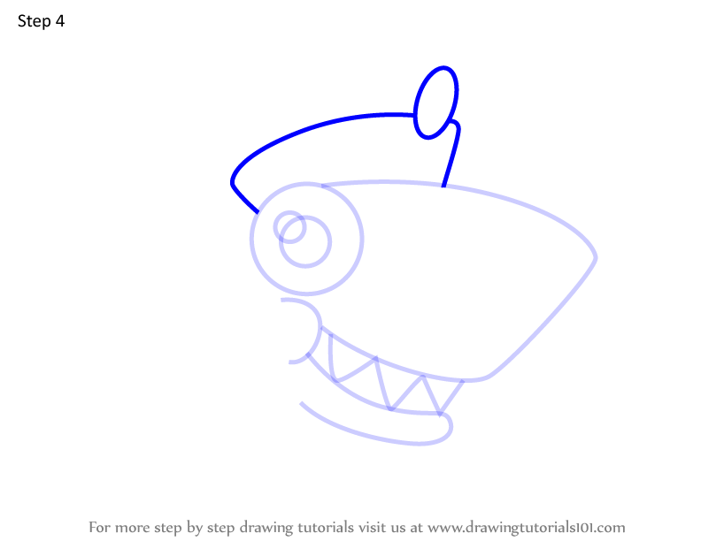 How to Draw Gumz from Moshi Monsters (Moshi Monsters) Step by Step ...