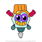 How to Draw Judder from Moshi Monsters