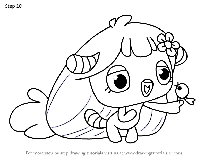 How to Draw Juno from Moshi Monsters (Moshi Monsters) Step by Step ...