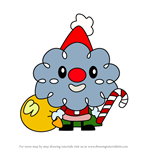 How to Draw Kringle from Moshi Monsters