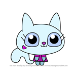 How to Draw Lady Meowford from Moshi Monsters