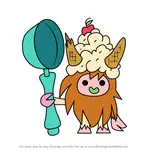 How to Draw Little Chief Two Scoops from Moshi Monsters