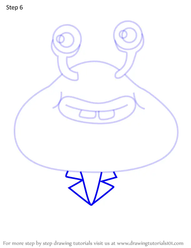 How to Draw Moe Yukky from Moshi Monsters (Moshi Monsters) Step by Step ...