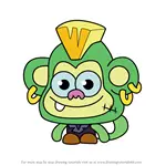 How to Draw Mumbo from Moshi Monsters