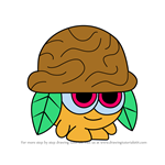 How to Draw Nutmeg from Moshi Monsters