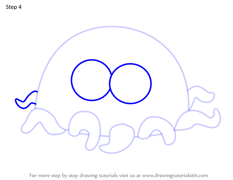 How to Draw Octo from Moshi Monsters (Moshi Monsters) Step by Step ...