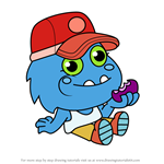 How to Draw Pete Slurp from Moshi Monsters