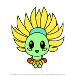 How to Draw Pipa from Moshi Monsters