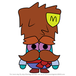 How to Draw Popov from Moshi Monsters