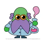 How to Draw Prof. Heff from Moshi Monsters
