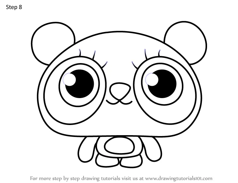 How to Draw ShiShi from Moshi Monsters (Moshi Monsters) Step by Step ...