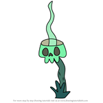 How to Draw Skull Guard from Moshi Monsters