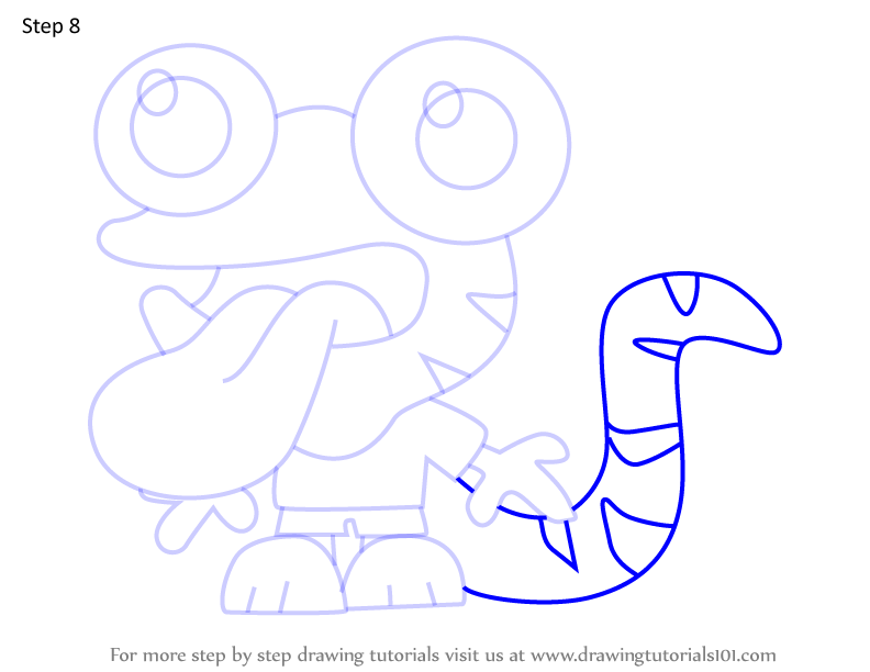 How to Draw Slurpy from Moshi Monsters (Moshi Monsters) Step by Step ...