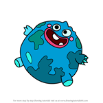 How to Draw Space Glenn from Moshi Monsters