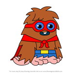 How to Draw Super Furi from Moshi Monsters