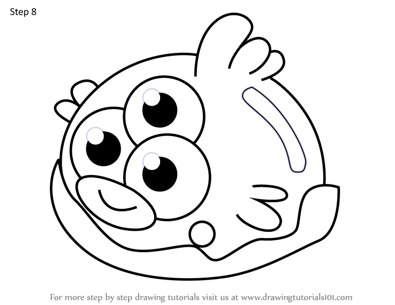 How to Draw Trixie from Moshi Monsters (Moshi Monsters) Step by Step ...