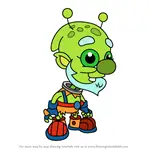 How to Draw Wally WarpSpeed from Moshi Monsters