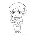 How to Draw Barista Guest from Mystic Messenger