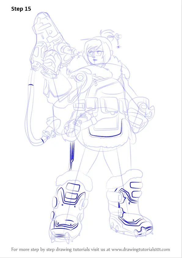 How to Draw Mei from Overwatch (Overwatch) Step by Step ...