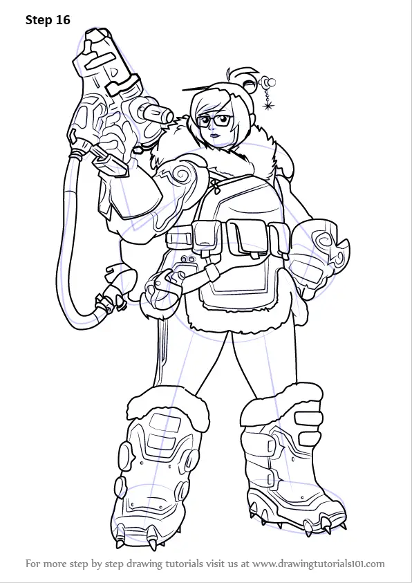 Learn How to Draw Mei from Overwatch (Overwatch) Step by Step : Drawing