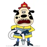 How to Draw Chief Puddle from PaRappa The Rapper