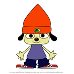 How to Draw PaRappa Rappa from PaRappa The Rapper