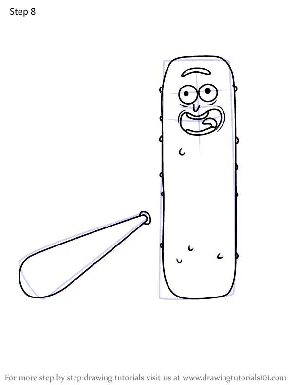 How to Draw Pickle Rick from Piggy (Piggy) Step by Step ...