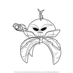 How to Draw Citron from Plants vs. Zombies - Garden Warfare 2