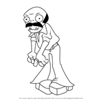 How to Draw Backup Dancer from Plants vs. Zombies
