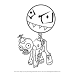 How to Draw Balloon Zombie from Plants vs. Zombies