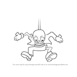 How to Draw Bungee Zombie from Plants vs. Zombies
